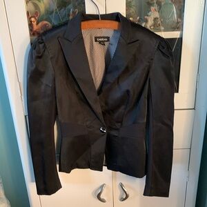 Bebe sz 2 beautiful blazer euc lined business evening wear
